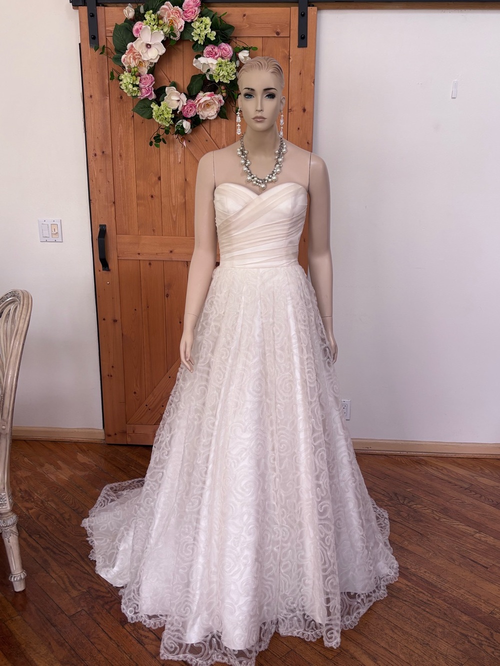 Augusta Jones “Janice” Wedding Dress – Size 12 – Cream